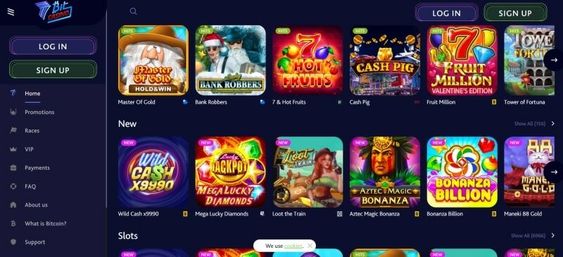7Bit Casino Games Preview