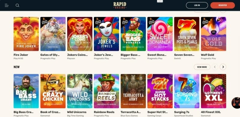 Rapid Casino Games Preview